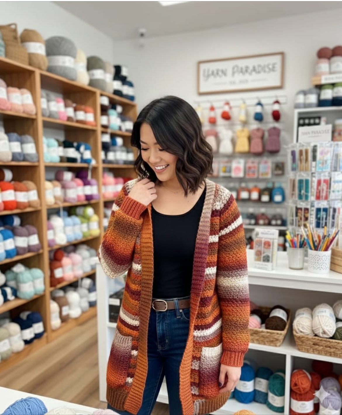 Suzette Raglan Crochet Cardigan Pattern + Video Tutorial (PDF)