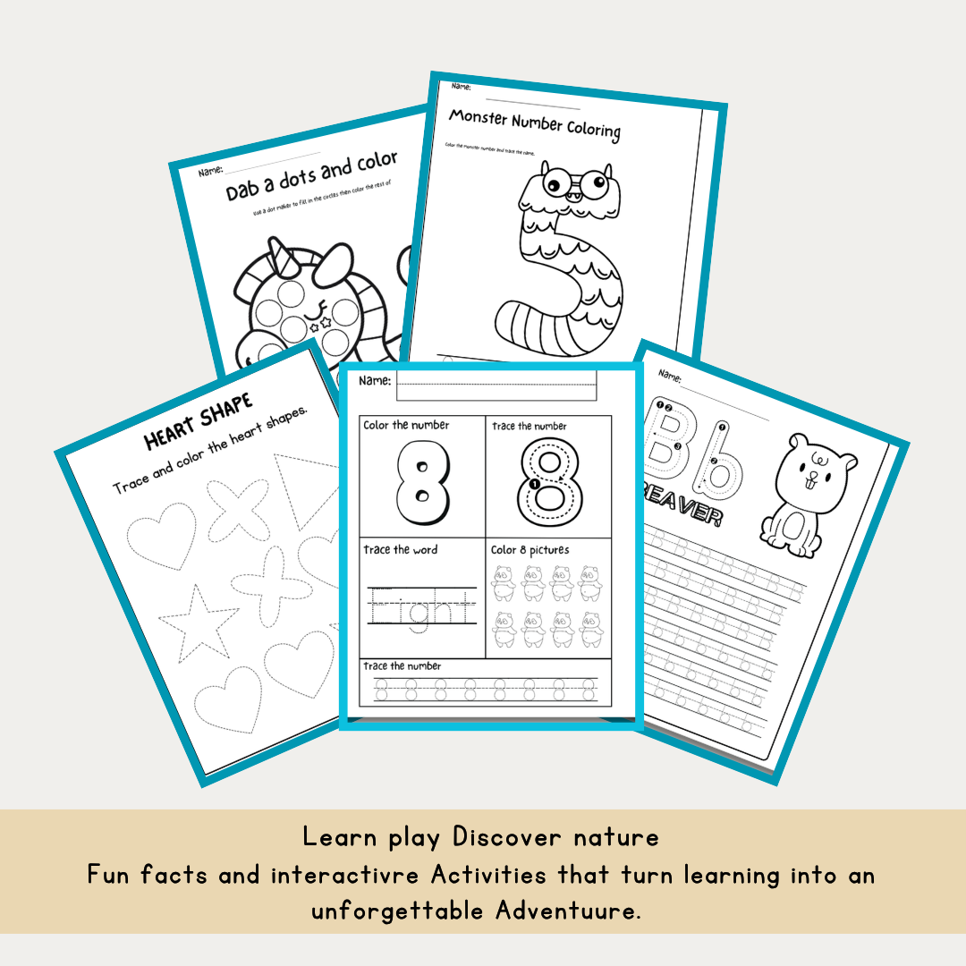 Preschool Learning Bundle – 600+ Printables